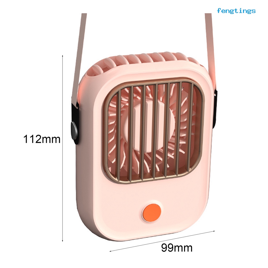 Quạt Làm Mát Mini 3 Tốc Độ Gió Kèm Dây Đeo Cổ Tiện Dụng Cho Hoạt Động Ngoài Trời