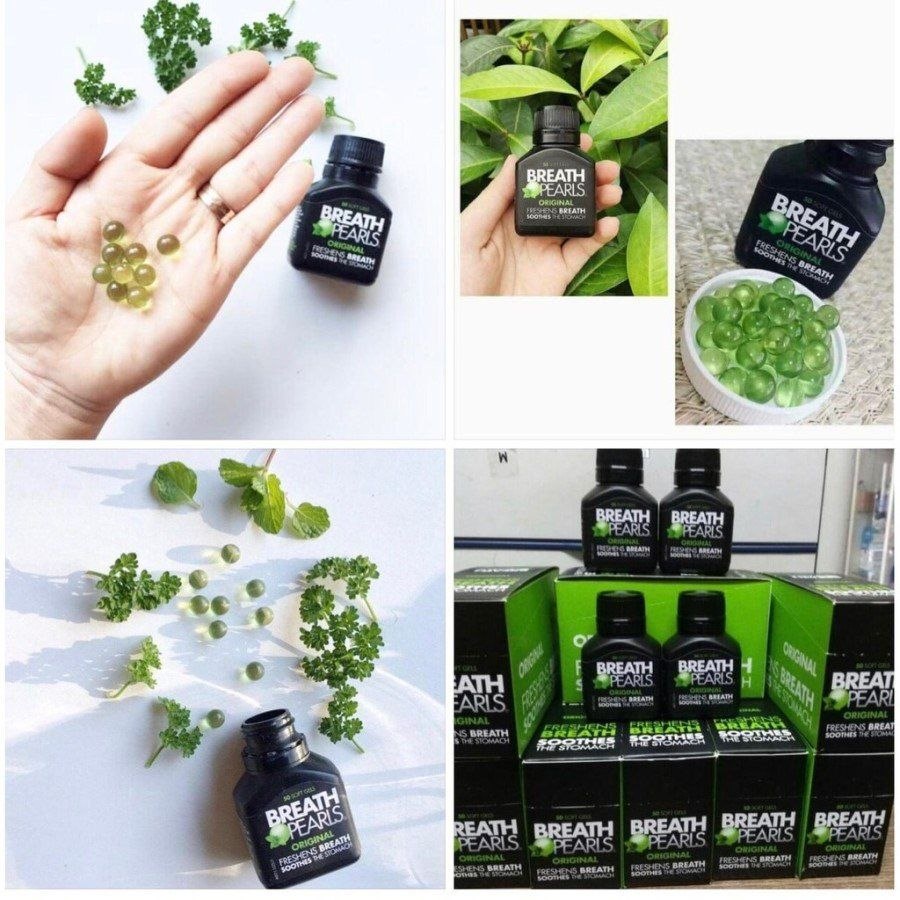 Viên uống thơm miệng Breath Pearls Original Fresh Mint Úc