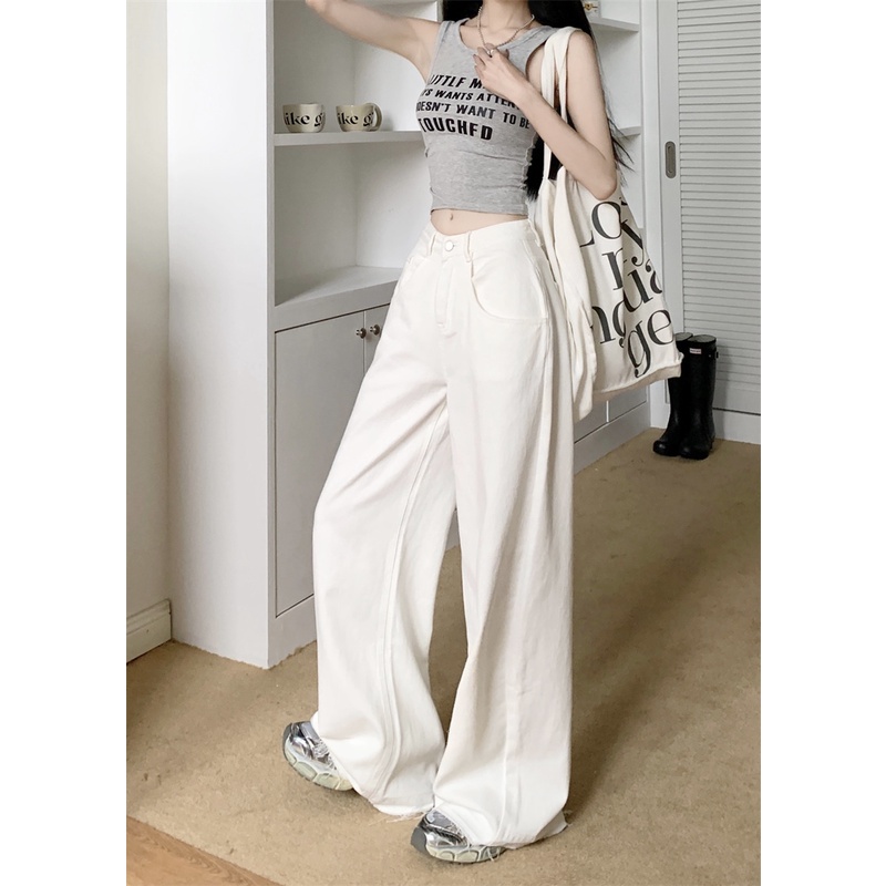 Quần Jean Ống Suông Rộng Thời Trang Cá Tính Trẻ Trung