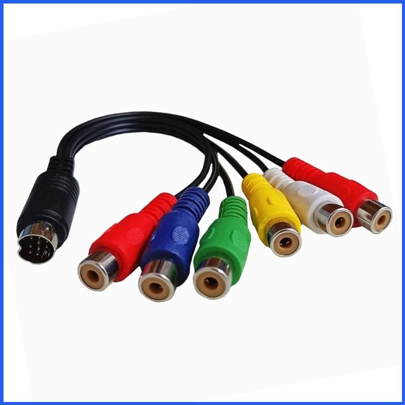 Cáp Chuyển Đổi UTAKEE 10 Pin S-Video Sang 6RCA Female TV Cho Laptop