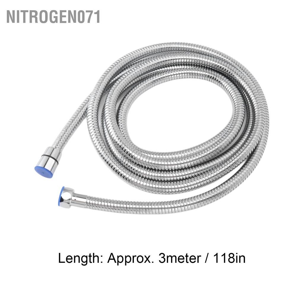 Nitrogen071 Vòi Sen Tắm 118in Chống Cháy Nổ Nóng Lạnh Sử Dụng Bằng Thép Không Gỉ Dài Thêm Cho Phòng