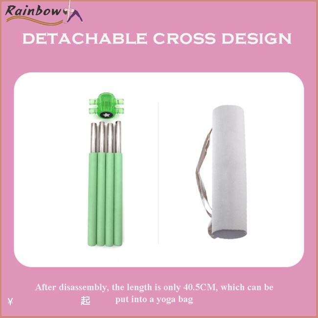 Gậy Tập Yoga Chỉnh Tư Thế Lưng Vai Bằng Thép Không Gỉ