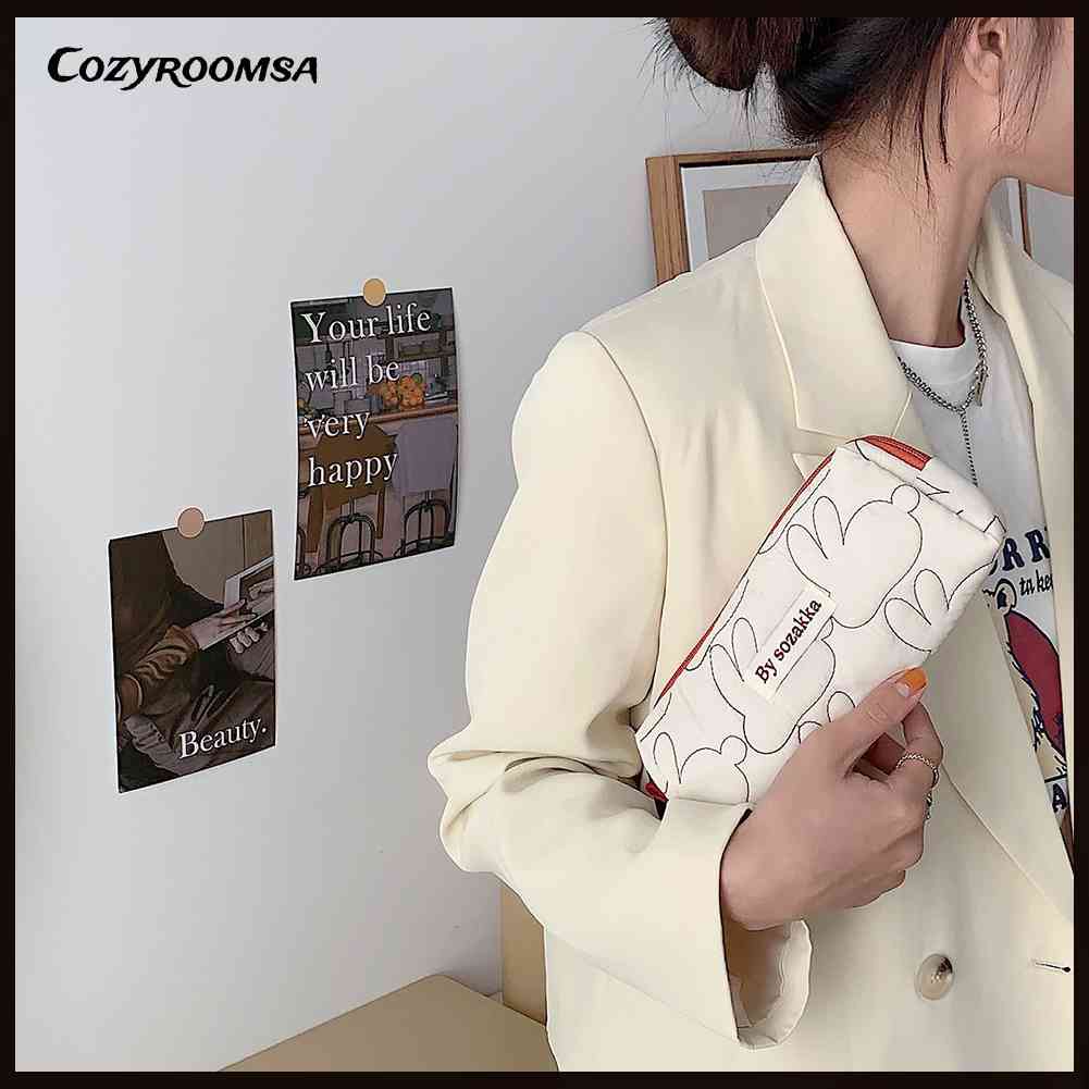 Túi Đựng Mỹ Phẩm Chần Bông Hình Thỏ Thời Trang