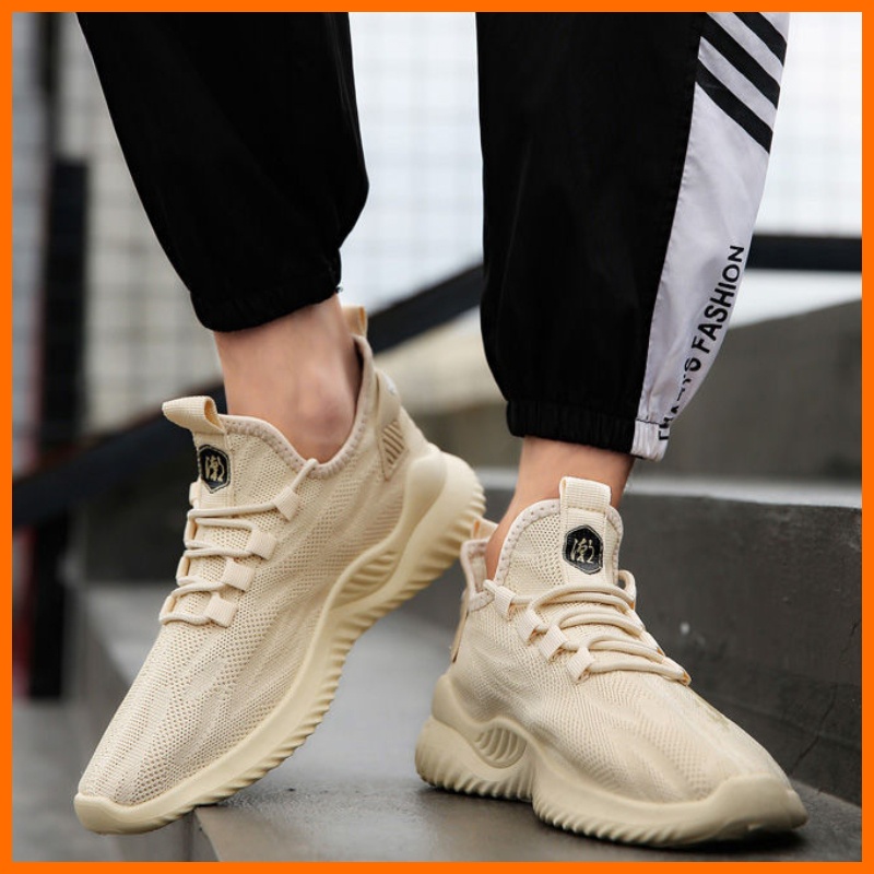 Giày thể thao nam Casual Sneaker Xu hướng Dừa Giày nhẹ Breathable Dệt Giày