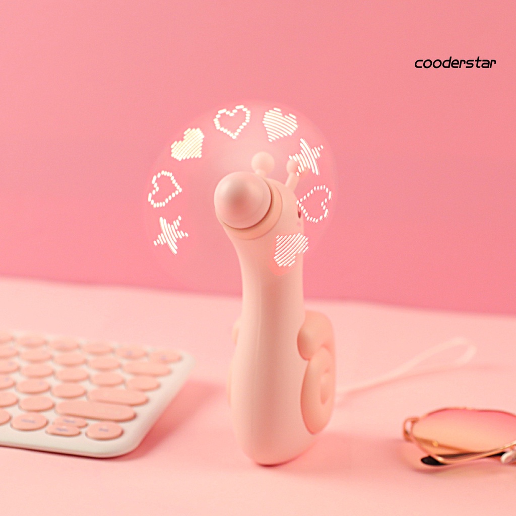 Quạt Làm Mát Hoạt Hình Bằng ABS Có Đèn Flash Siêu Mạnh