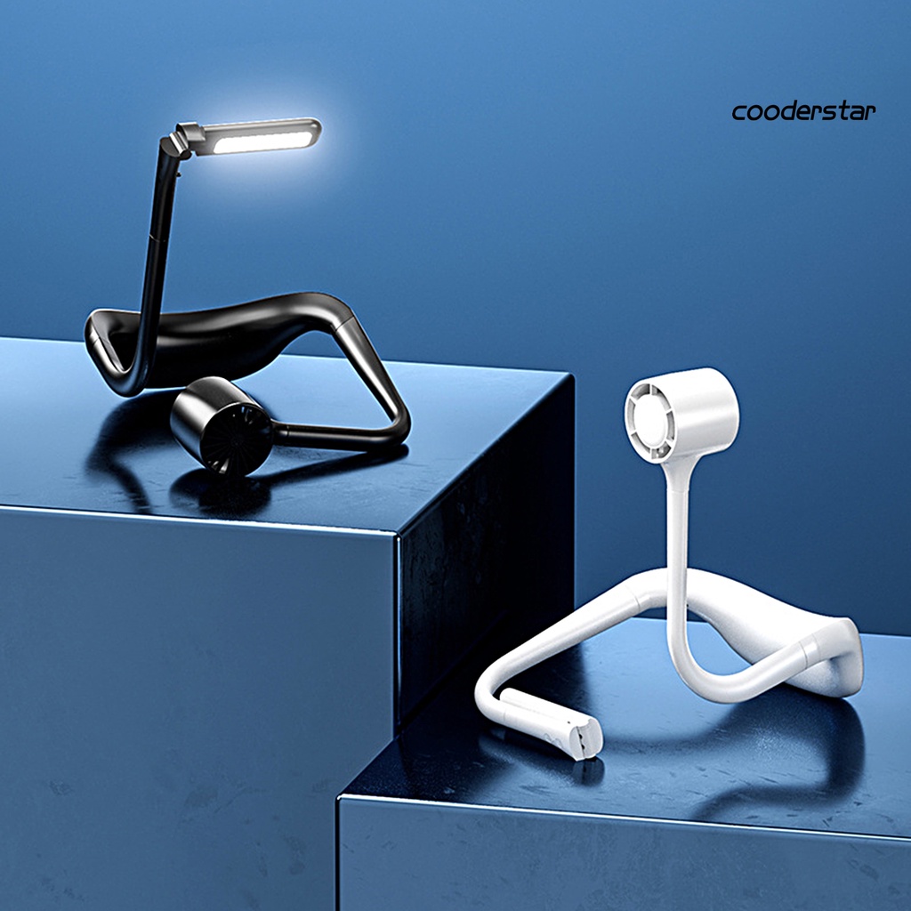 Quạt Đeo Cổ 3 Cánh Bằng ABS Không Ồn Ít Ồn Tùy Chỉnh Kèm Sạc USB Tiện Dụng Cho Gia Đình