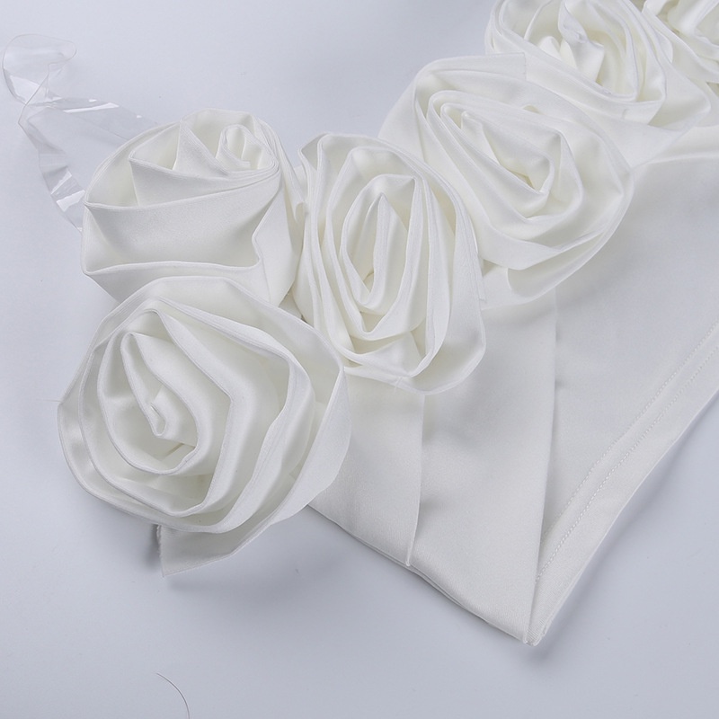 Áo Croptop Hai Dây Dáng Ôm In Họa Tiết Hoa 3D Thời Trang Cho Bạn Gái