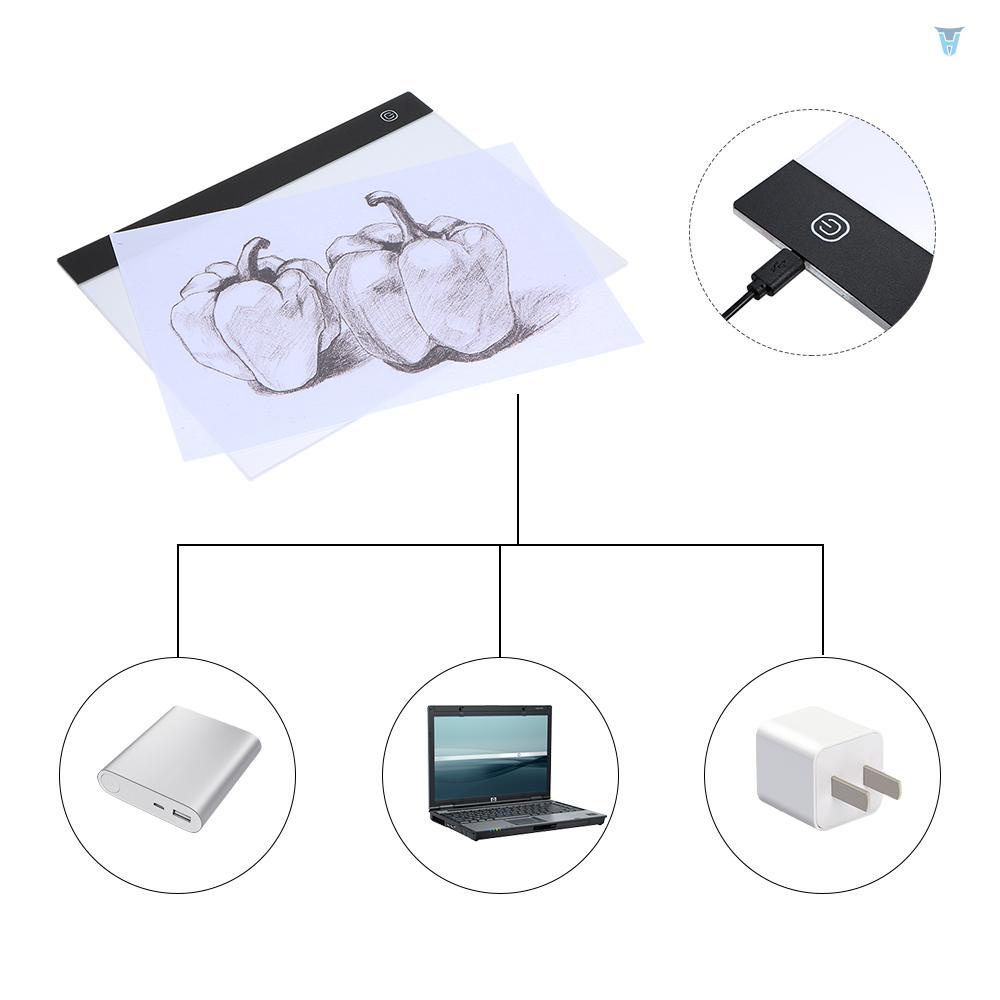 Bảng Vẽ Kỹ Thuật Số Khổ A4 Có Thể Điều Chỉnh Độ Sáng Đèn LED