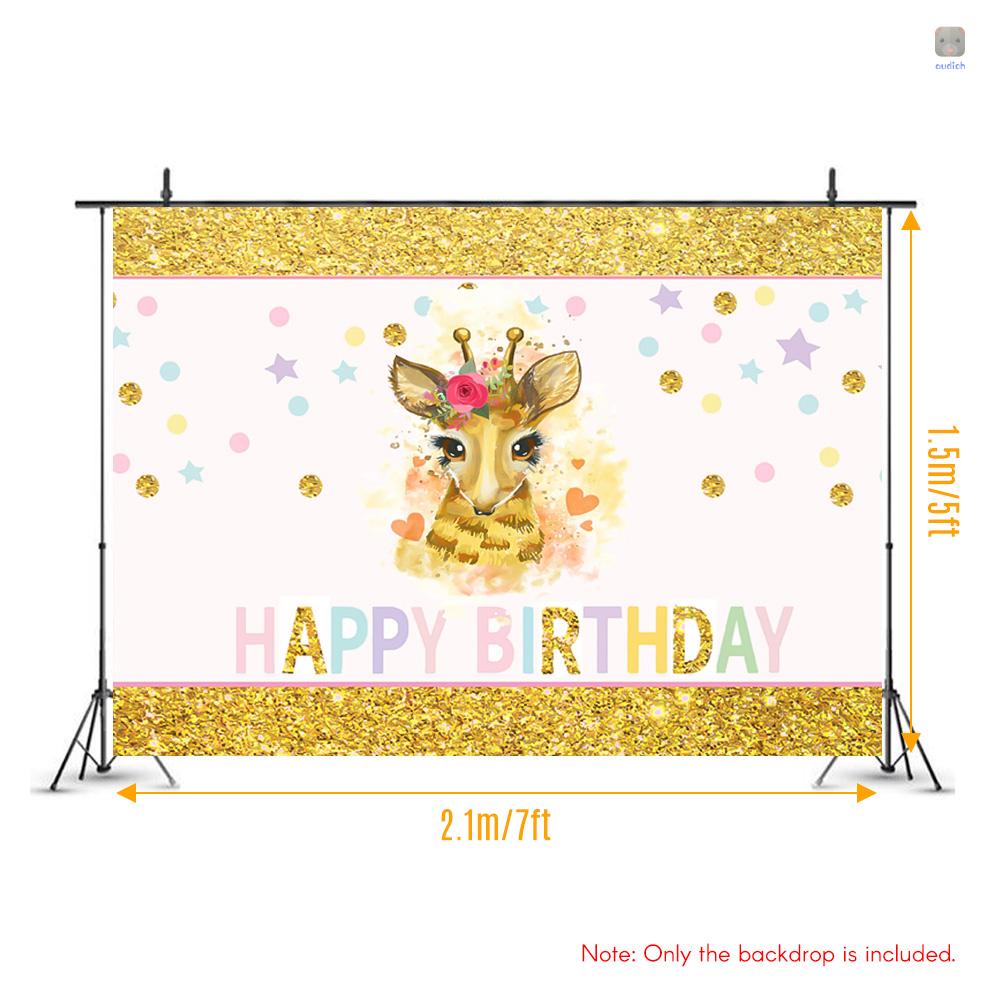 Phông Nền Chụp Ảnh 7 * 5ft Họa Tiết Hoạt Hình Dễ Thương Trang Trí Tiệc Sinh Nhật / Sinh Nhật Cho Bé #3261