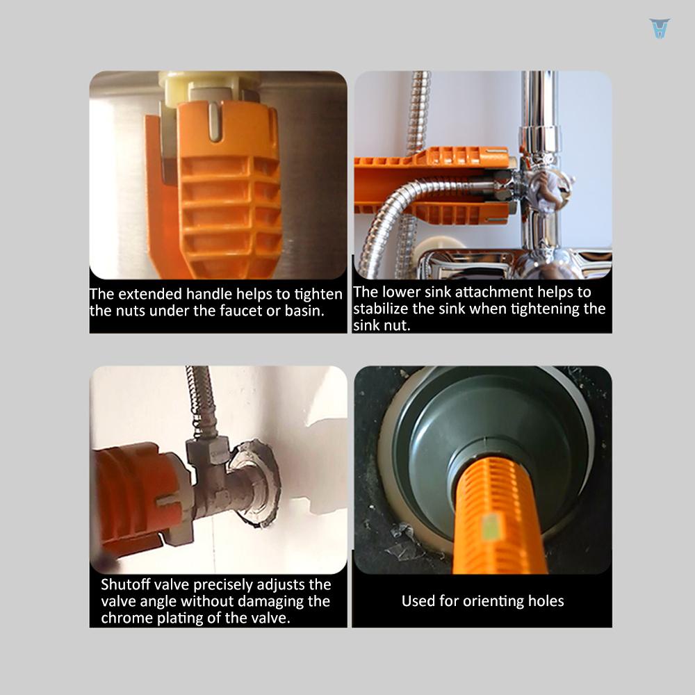 Dụng Cụ Kìm Hai Đầu Ống Nước Đa Năng Cho Bồn Rửa Nhà Tắm