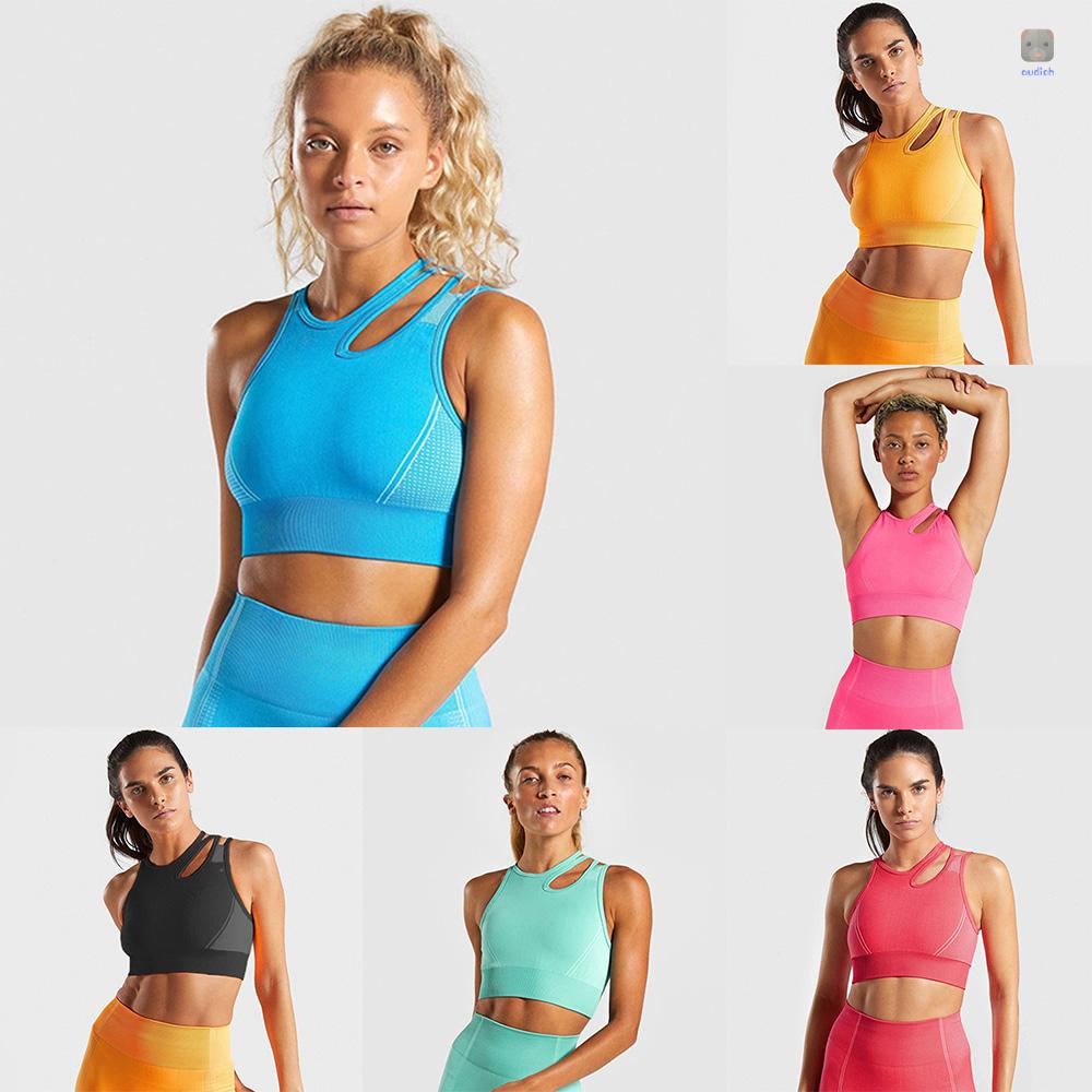 Bra Thể Thao Hoạ Tiết Kẻ Sọc Kèm Mút Nâng Ngực