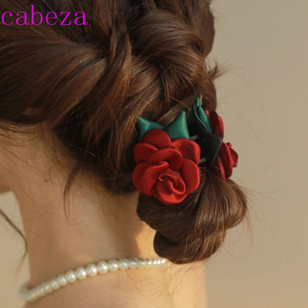 Kẹp Tóc Hoa Hồng Màu Sắc Ngọt Ngào Phong Cách Hàn Quốc Cho Nữ