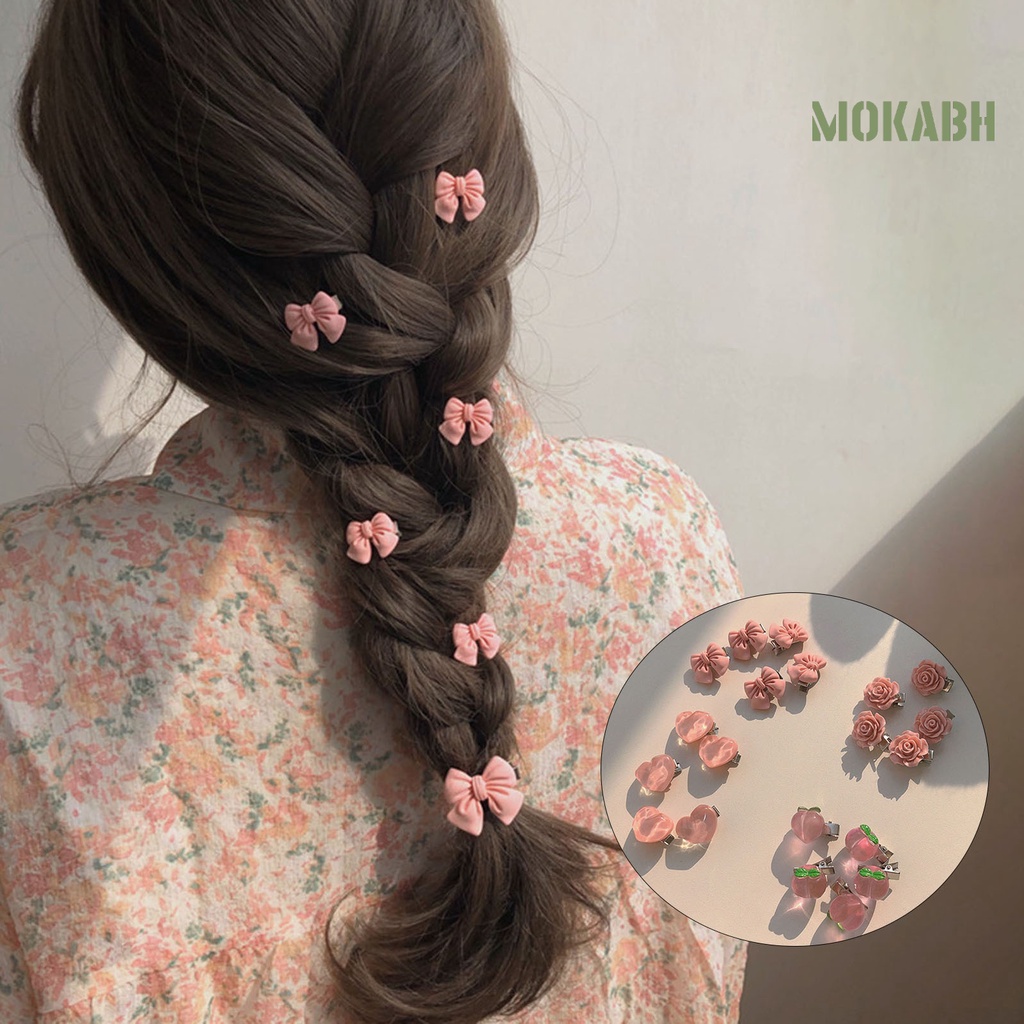 Kẹp Tóc Co Giãn Hình Bông Hoa Dễ Thương Dành Cho Nữ