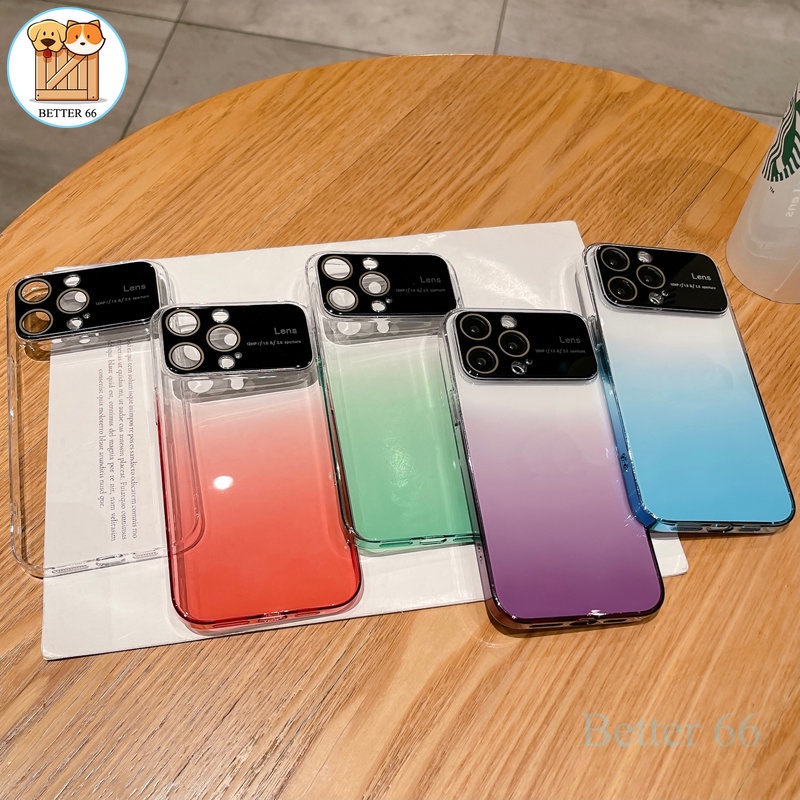 Ốp Điện Thoại PC Cứng Chống Sốc Màu Gradient Sang Trọng Cho IPhone 14 13 12 Pro Max 14 Plus