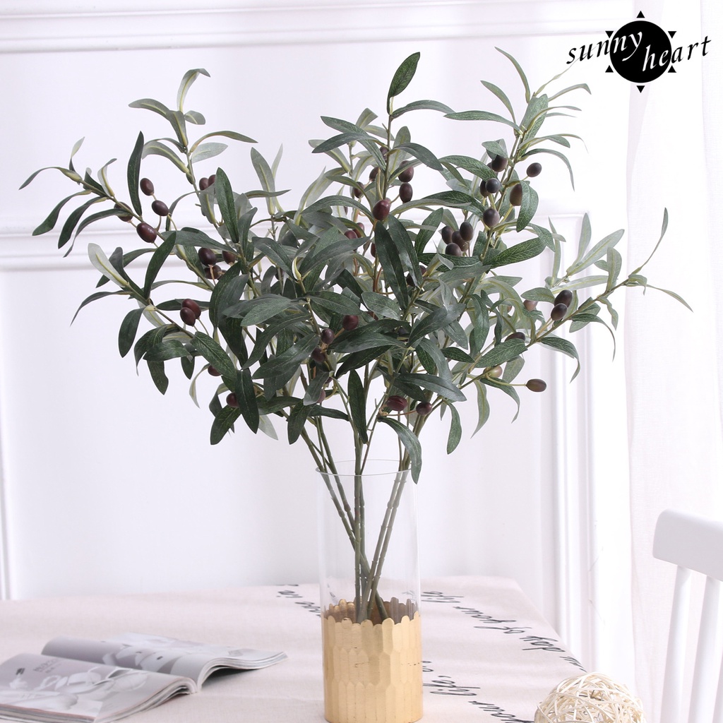 Nhánh Cây Ô Liu Nhân Tạo Dùng Trang Trí Phòng Khách