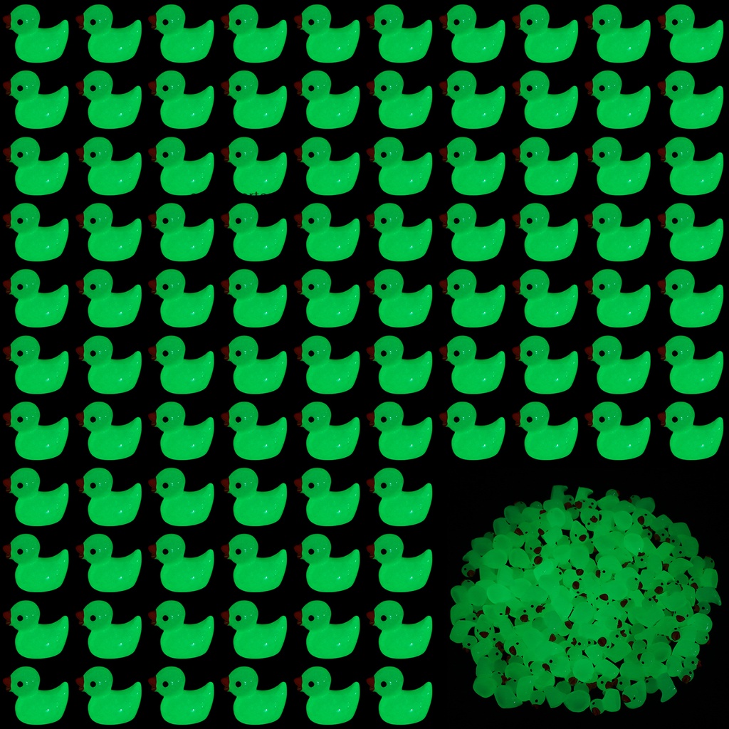 Set 320 Tượng Vịt Mini Bằng Nhựa Phát Quang Trang Trí Tiểu Cảnh