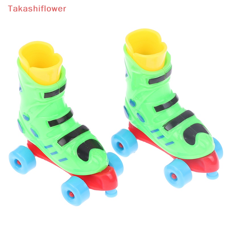 (Takashiflower) Giày Trượt Patin Mini Hai Hàng Xỏ Ngón Tay Dùng Làm Quà Tặng Năm Mới