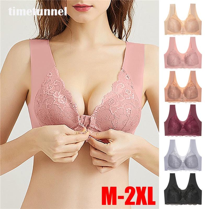 Áo lót Mỏng Không Gọng Không Đường May Có Mút Nâng Ngực Plus Size timetunnel