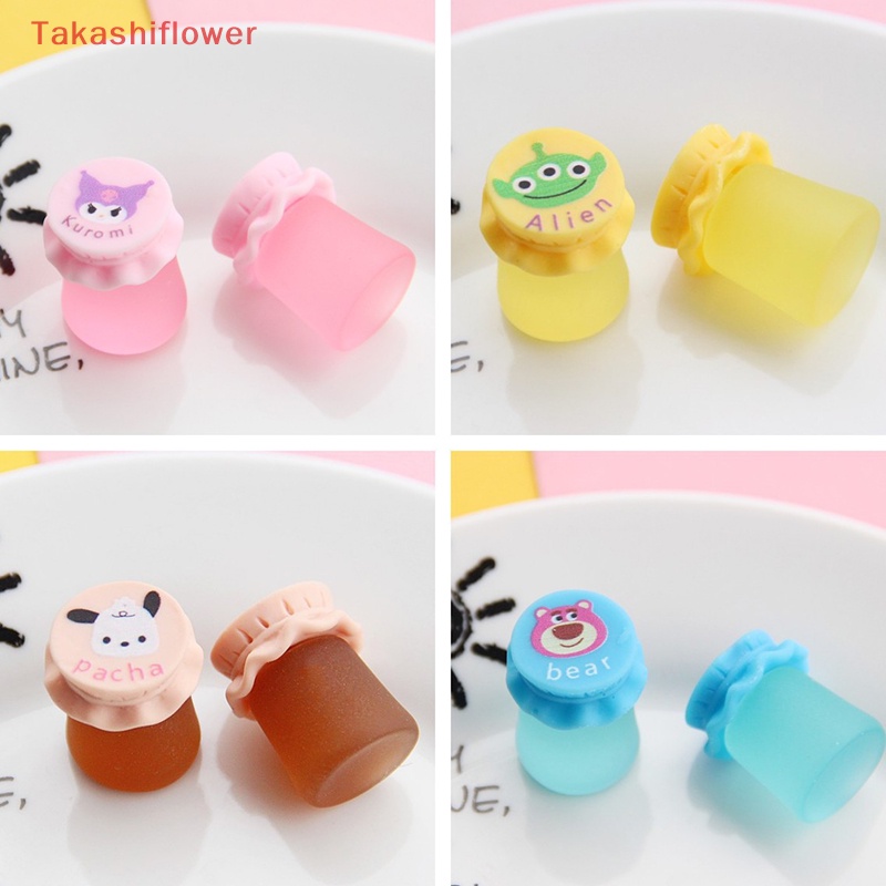 Set 10 Mô Hình Chai Nước 3D Mini Bằng Nhựa Resin Dùng Trang Trí Điện Thoại DIY