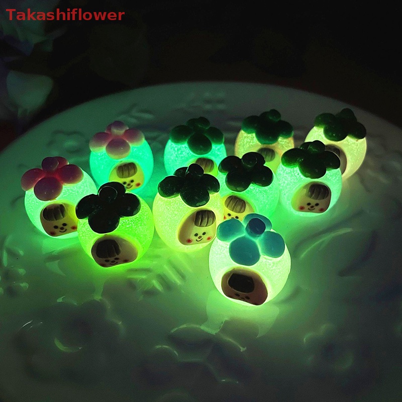 Bộ 2 Đồ trang trí Trái Xoài Hoạt Hình Mini Phát Sáng Dùng Trang Trí Tiểu Cảnh