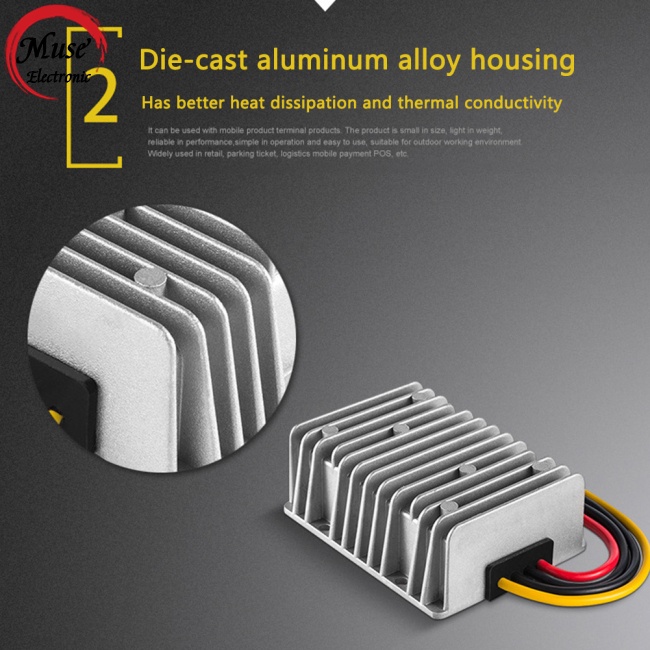 Bộ Điều Chỉnh Điện Áp 12v Sang 24v 20a Bằng Hợp Kim Nhôm Chống Thấm Nước