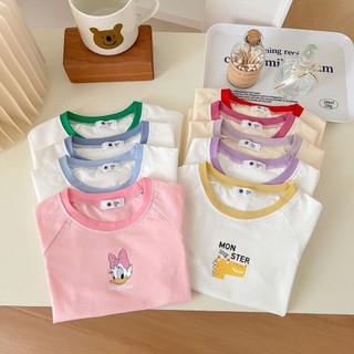 Áo Thun Mùa Hè Tay Cộc In Họa Tiết Hoạt Hình Dễ Thương Phong Cách Hàn Quốc Cho Nữ
