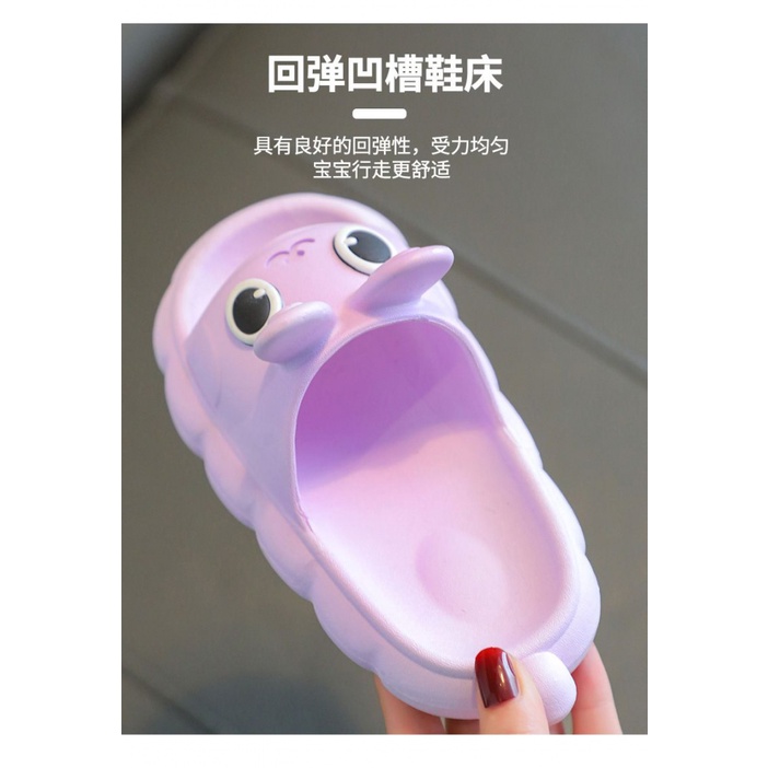 [Hàng Có Sẵn] Dép Đế Dày Hình Thỏ 3D Dễ Thương Thoải Mái Chống Trượt Cho Bé Trai Và Bé Gái