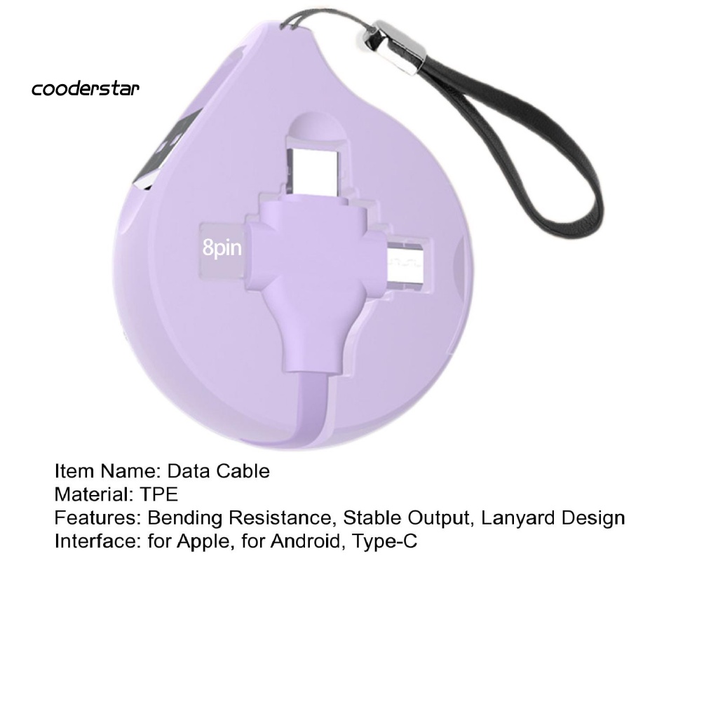 Dây Cáp Sạc 3 Trong 1 Cho Văn Phòng