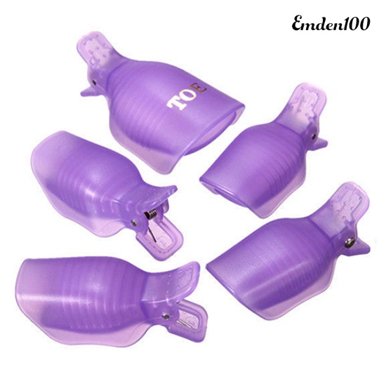 Bộ 5 Kẹp Ngâm Tẩy Sơn Móng Tay / Chân emden100