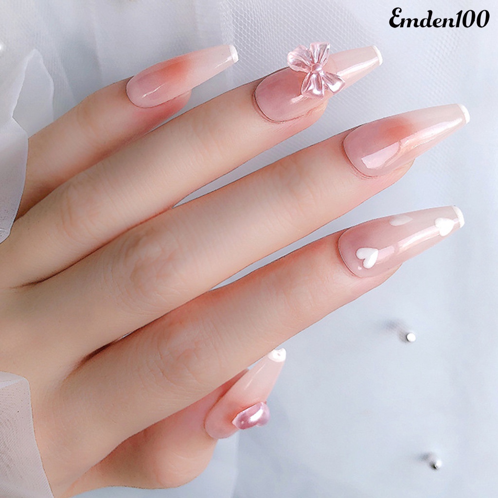 Set 100 / 50 Phụ Kiện Trang Trí Móng Tay 3D Sáng Tạo Không Phai Màu Sinh Động Charms