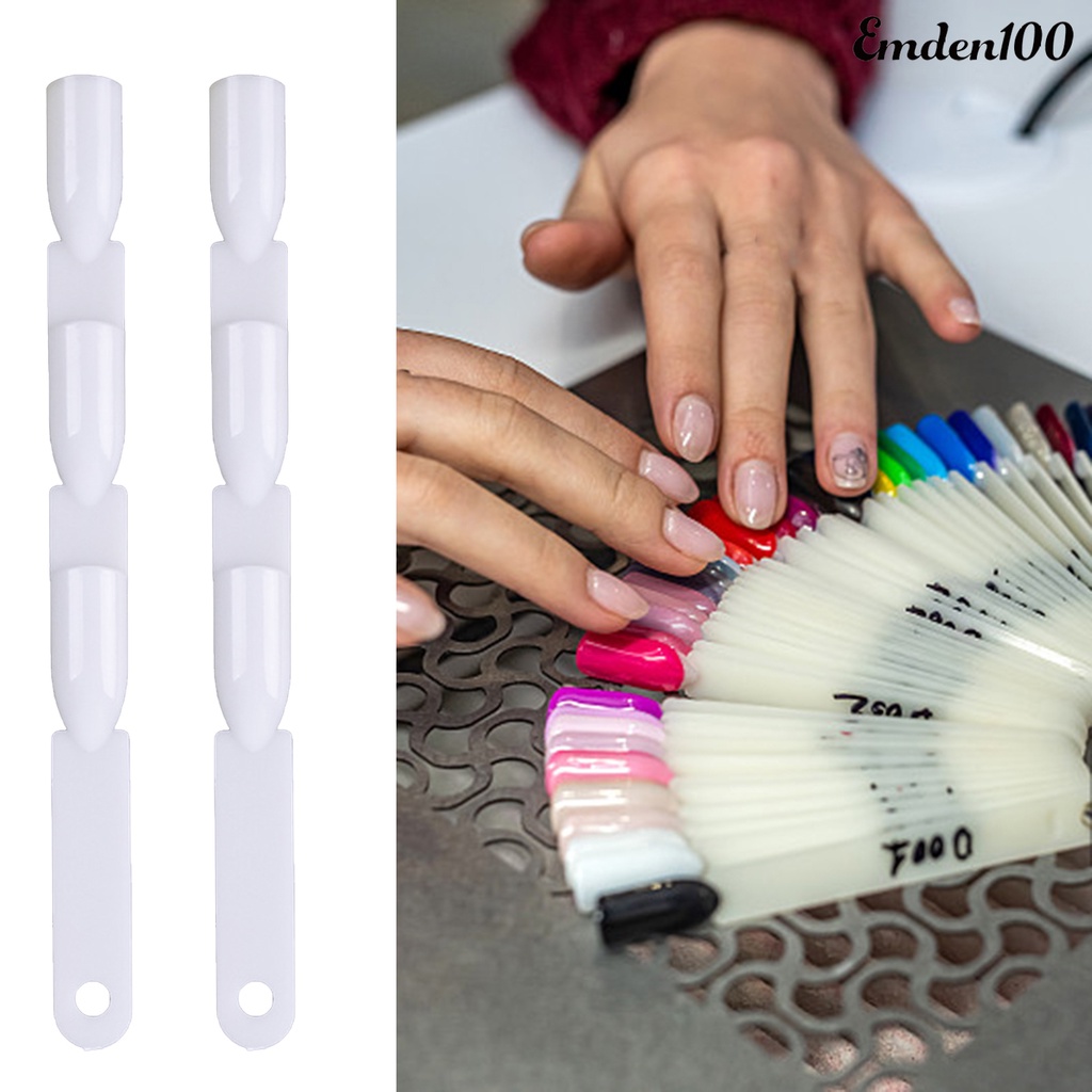 Set 100 / 50 Bảng Trưng Bày Móng Tay Giả Trong Suốt Thân Thiện Với Môi Trường