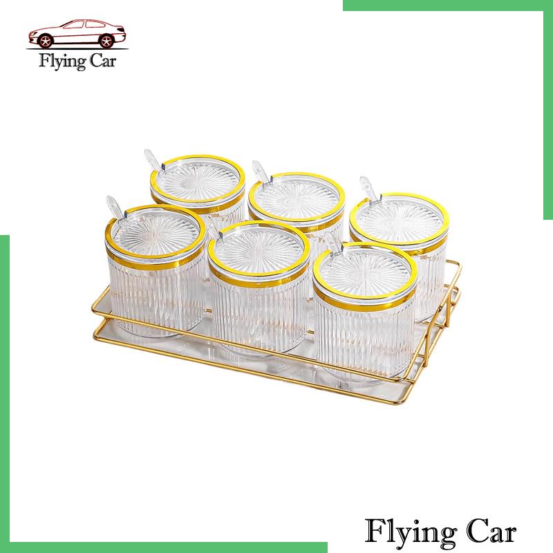 Set 2 Hũ Đựng Gia Vị Trong Suốt Cho Nhà Hàng / Nhà Bếp