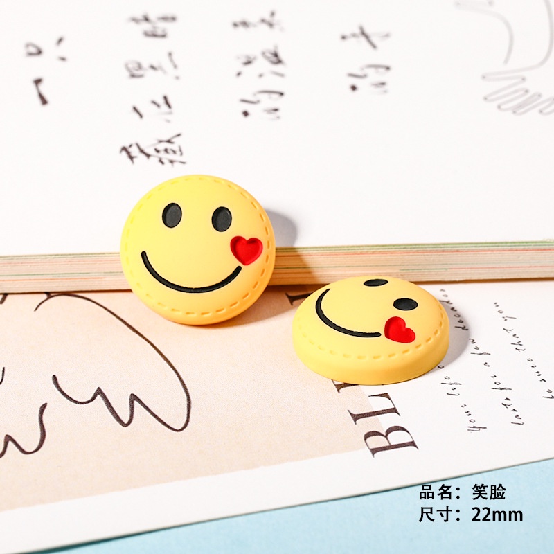 Set 10 Kẹp Tóc Hình Mặt Cười Hoạt Hình Dễ Thương