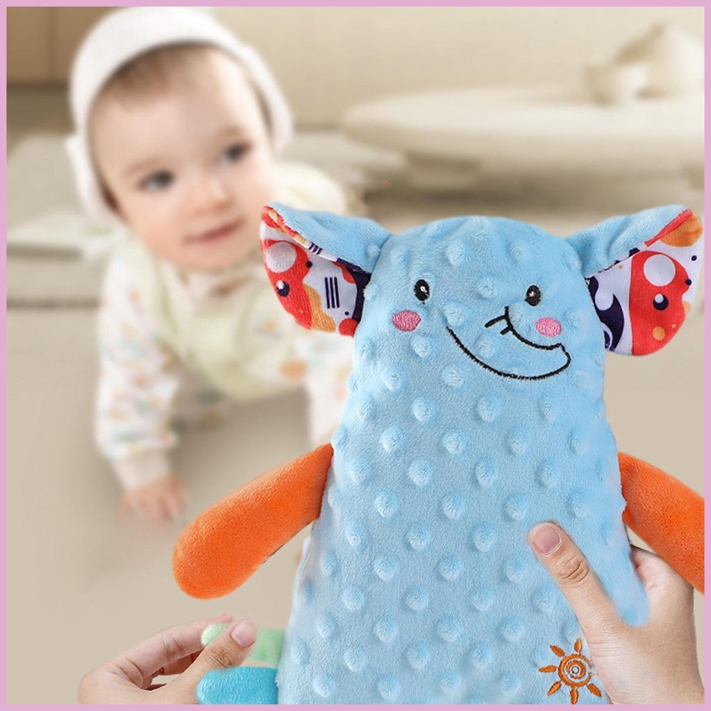 Đồ Chơi Nhồi Bông Sợi Polyester Làm Dịu Nôi Em Bé Tương Tác shinvn