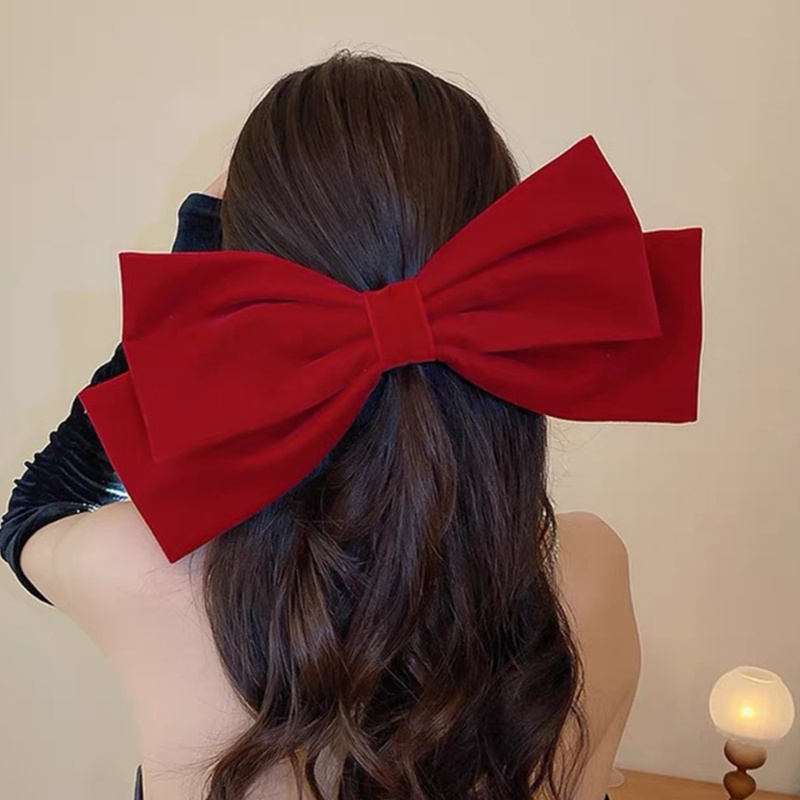 Kẹp Tóc Hình Nơ Cỡ Lớn Phong Cách Thanh Lịch Thời Trang Mùa Hè