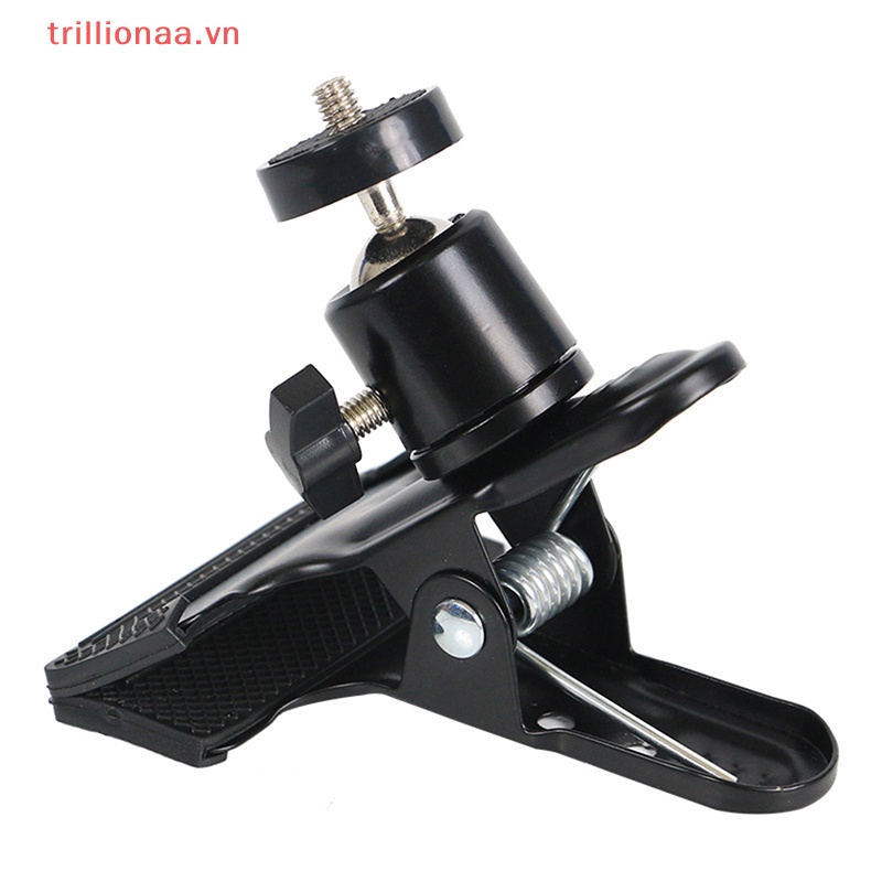 Kẹp Kim Loại Đa Năng Xoay 360 Độ Giữ Đèn Flash / Kẹp Máy Ảnh / Tripod PTZ DSLR