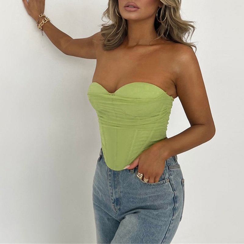 Áo Ống Ngắn Ôm Dáng Không Dây Hở Lưng Gợi Cảm Cho Nữ