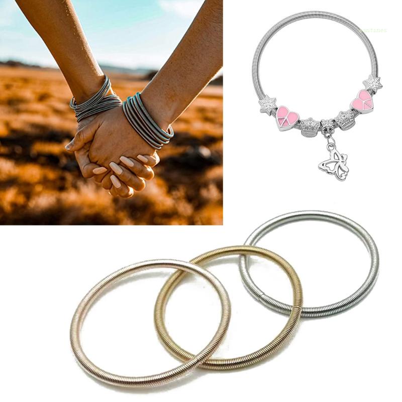 Vòng Đeo Tay Dây Thép Carbon Co Giãn Kèm Ốc Vít Cho H