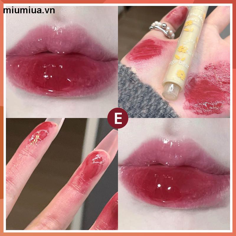 miumiuaSon Môi Dưỡng Ẩm Chống Nước 6 Màu Tự Nhiên Không Dễ Phai Màu Sắc