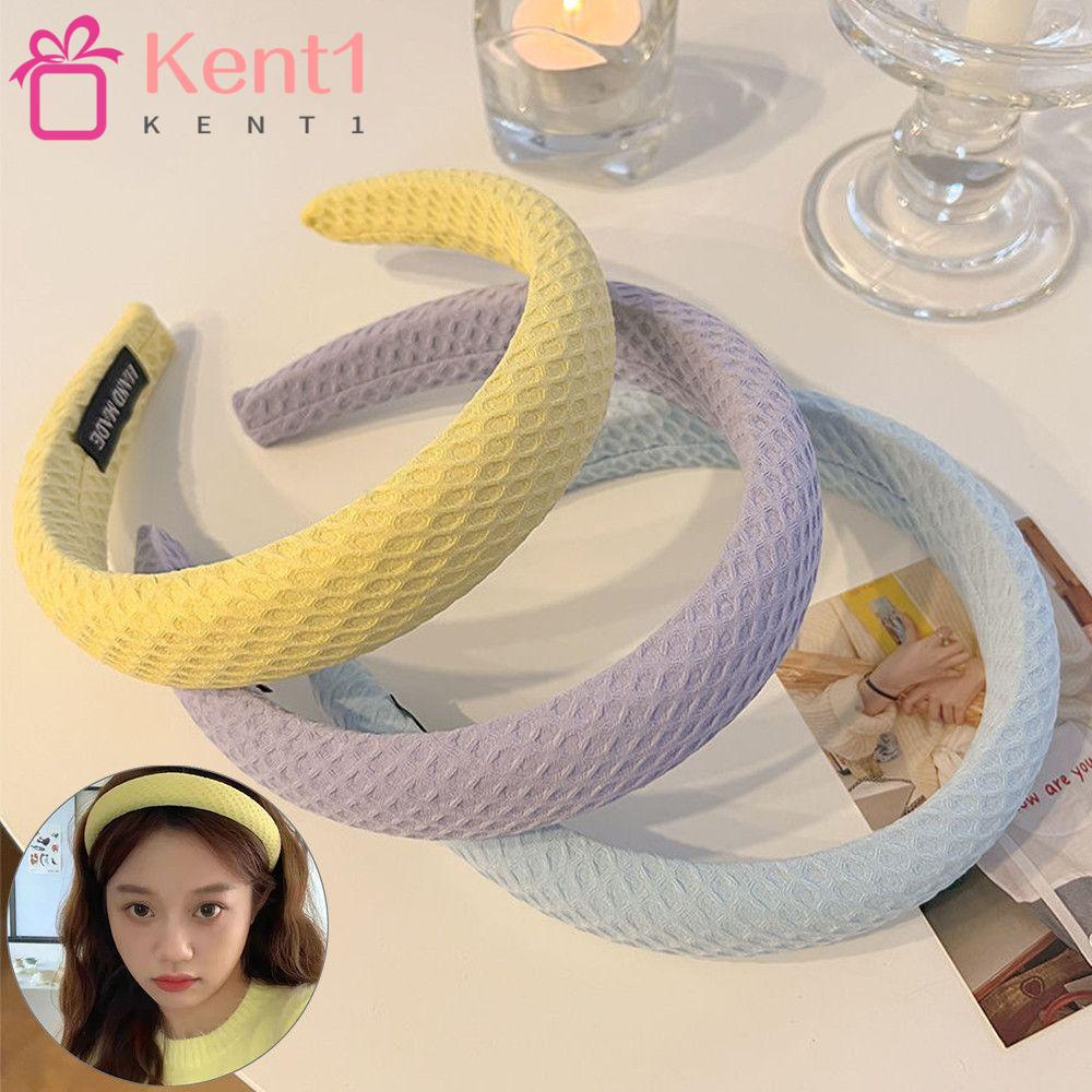 Băng Đô Cài Tóc Dày Co Giãn Họa Tiết Bánh Kem Wasphic Kat1