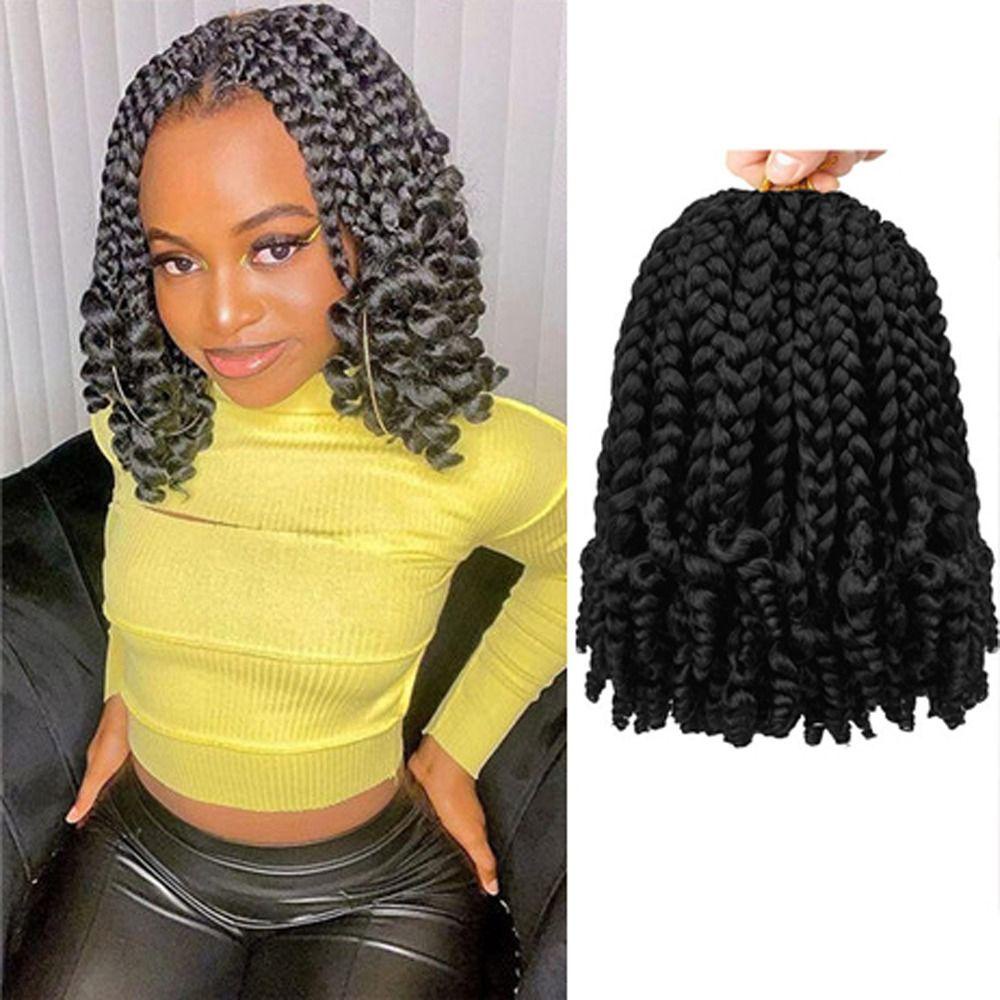 Bím Tóc Giả Bằng Sợi Tổng Hợp Mềm Chịu Nhiệt Độ Cao Phong Cách Mỹ