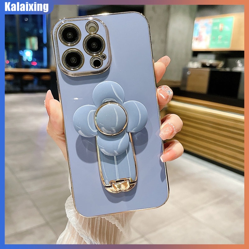 Ốp Điện Thoại Dẻo Họa Tiết Hoạt Hình Cối Xay Gió Mạ Điện Dễ Thương Cho iPhone 14 Pro Max 14Plus 13 Pro Max 13Mini