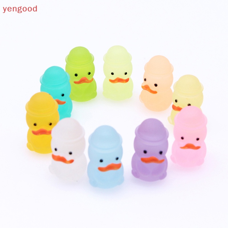 (YGD) Vịt Hoạt Hình Phát Sáng Trong Bóng Tối Trang Trí Màu Sắc Ngẫu Nhiên