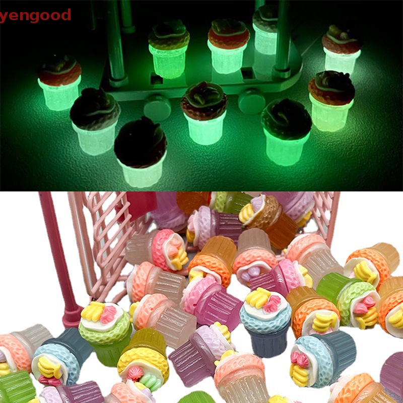 1 Kẹp Tóc Hình Cây Kem / Chuối Bằng Nhựa Phát Quang Độc Đáo Trang Trí Điện Thoại / Kẹp Tóc DIY