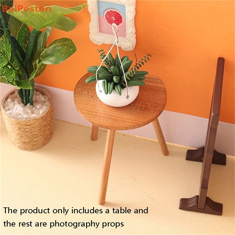 Bàn Uống Trà / Cà Phê Để Bàn Trang Trí Nhà Búp Bê Tỉ Lệ 1: 12