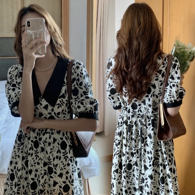 Đầm Polo Dáng Chữ A Họa Tiết Hoa Thời Trang Mùa Hè Hàng Mới Dành Cho Bạn Nữ