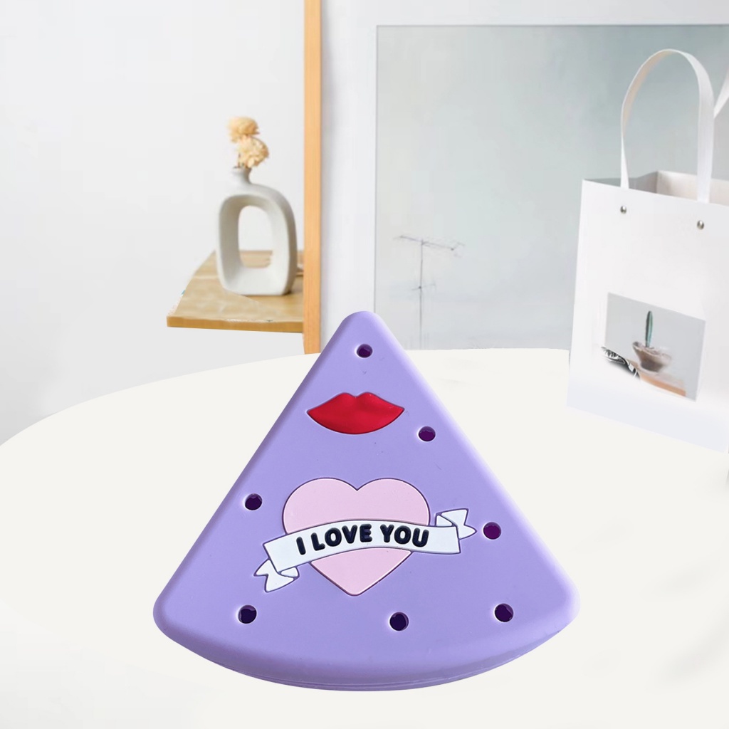 Hộp Đựng Mút Trang Điểm Hình Tam Giác Chống Vỡ Tiện Dụng