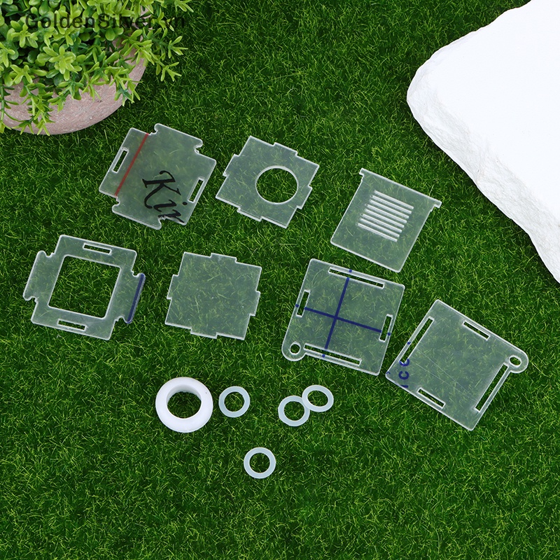 Ống Nghiệm Nuôi Kiến Bằng Acrylic Trong Suốt Mạ Vàng 15 / 18mm DIY