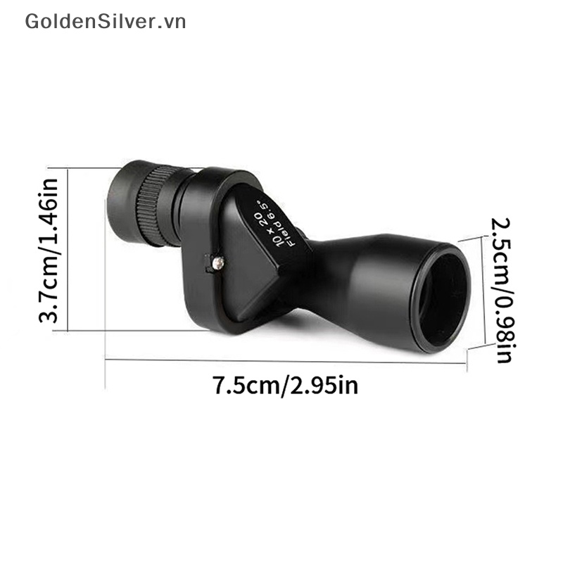 Ống Nhòm Một Mắt Mini Màu Vàng Bạc Phóng To Cao Có Thể Bỏ Túi Tiện Dụng