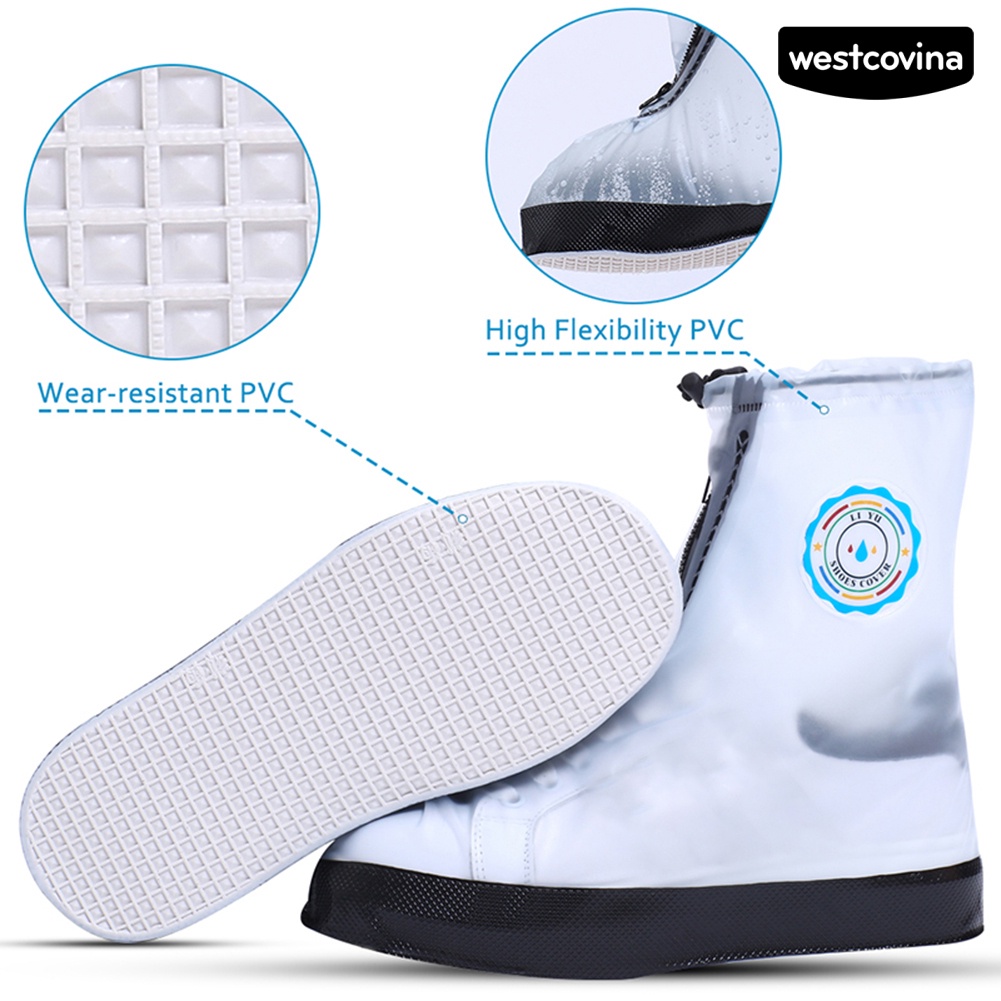 [COD]☁Vỏ Bọc Giày Đi Mưa Dày Dặn Chống Thấm Nước Có Thể Tái Sử Dụng Tiện Lợi